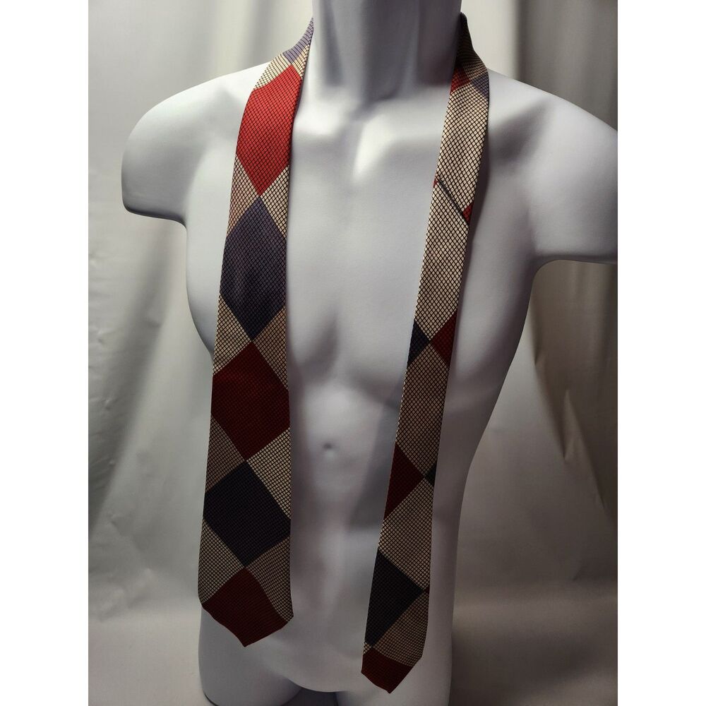 Alexander Harvey Union Town Endicott NY Geometric Diamond Necktie Spot‑Repellent